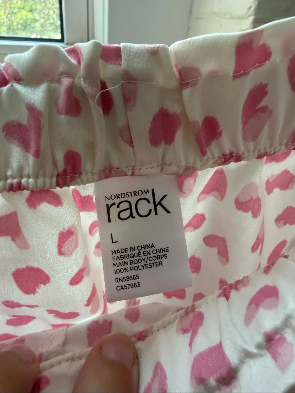 Women’s Pink Heart-Print Pajama Set - Nordstrom Rack